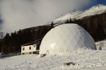Ľadový chrám na Hrebienku je krytý kupolou